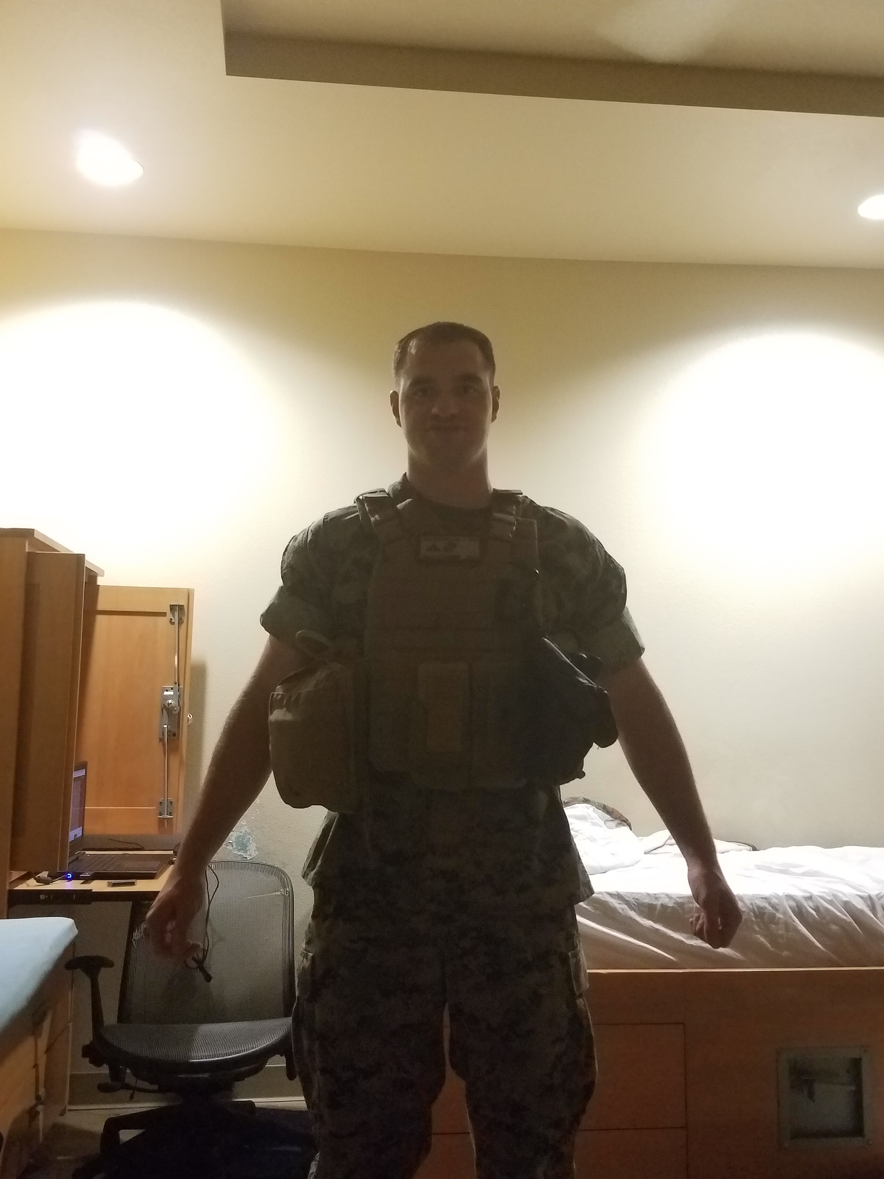 T-Posing in preperation for a hike